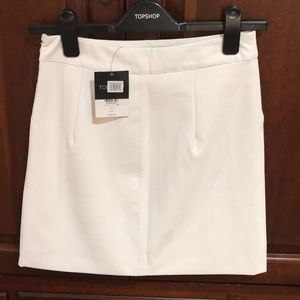 Top shop leather skirt